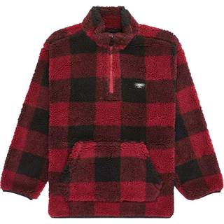 Quiksilver Kid's Mercury Woodlands Sherpa Fleecesweatere Børn størrelse XL - 16 Years farve rød