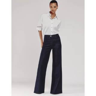Reiss Reiss Bella Jeans med brede bukseben og påsyede lommer