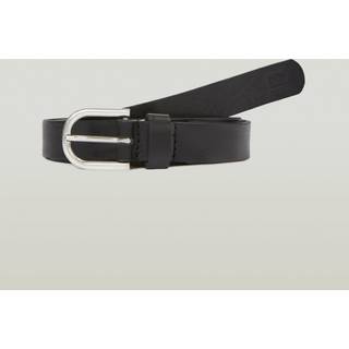 Thin Belt - antic silver/black metal - Men