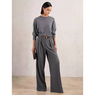 Reiss Reiss Poppie plisserede bukser med brede ben