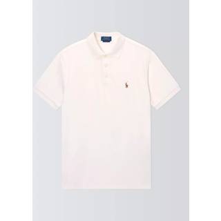 Polo Ralph Lauren Luxury Pima Cotton Polo Pale Cream