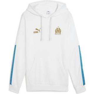 PUMA Olympique de Marseille KING Hoodie Men, Sport, White/Gold, M