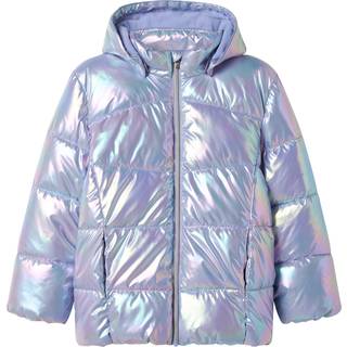 NAME IT Shiny Puffer Jakke Molina Pastel Lilac