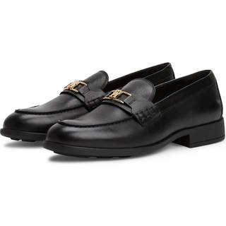 Logo Loafers, Black, 39