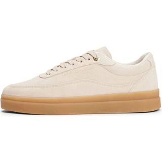 Suede Embossed Court Trainers