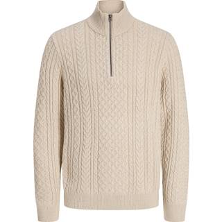 JPRBLUSEAN KNIT CABLE HALF ZIP SN