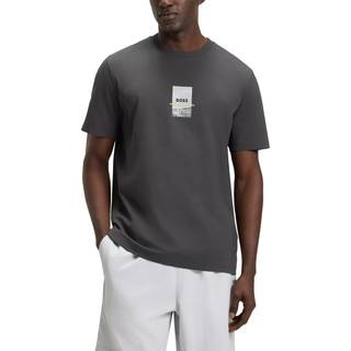 Relaxed fit T-shirt i bomuld med stræk og fotoprint