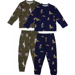 Chelsea Peers Chelsea Peers Kids to-pak Country Hound Rugby Dogs Tryk Langt Pyjamas Sæt