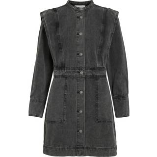 Langærmet Denimkjole