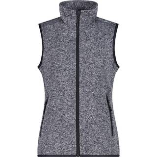CMP Women's Vest Jacquard Knitted Fleecevest Damer størrelse 36 farve grå