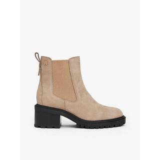 Cleat Block Heel Chelsea Boots