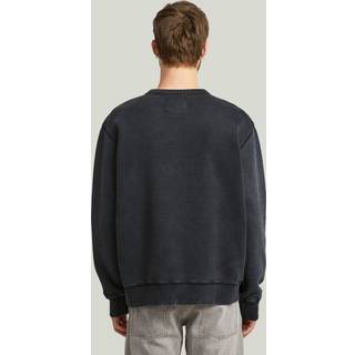 Wash Panel Sweater - Black - Men