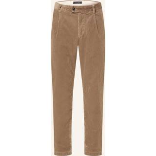 Tommy Hilfiger Tommy Hilfiger Brown Harlem Pleated Tapered Corduroy Chinos