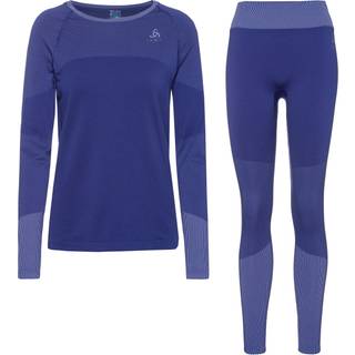 Odlo Women's Fundamentals Performance Warm Syntetisk undertøj Damer størrelse XL farve blå