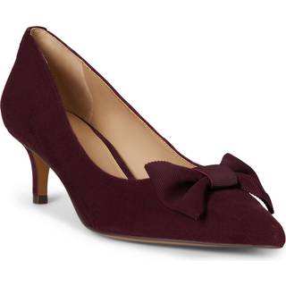 Lauren Ralph Lauren Lauren Ralph Lauren Red Adrienne Bow-Trim Suede Pumps - EU 39 (UK 6)