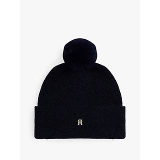 Chic Pom Pom Beanie With Wool