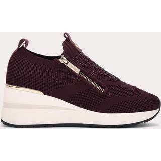 Carvela Carvela Red High Rise Zip Knit Trainers