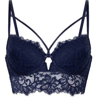 Hunkemöller Formstøbt longline-bøjle-bh Isabella blå - blå - 75E