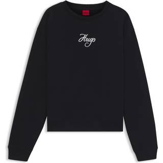 Oversize fit sweatshirt i bomuldsfrotté med glitterlogo