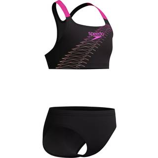 Speedo Kid's Medley Logo 2 Piece Bikini Børn størrelse 164 farve sort