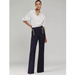 Reiss Reiss Athena højtaljede jeans med svaj og knapdetaljer