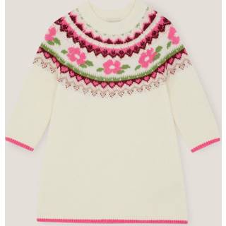 Monsoon Monsoon Baby Blomsterprintet Fairisle Trøje Kjole - 8692cm
