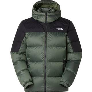 The North Face Men's Diablo Down 2.0 Hooded Jacket Bark Mist Black Heather/TNF Black, XL