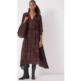 Hush Hush Maxikjole med asymetrisk kant - Large-X-Large