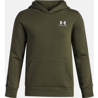 Under Armour Icon Fleece Taping Boys' Hoodie Marine OD Green / Black / White YXL (160 - 170 cm)