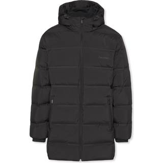 Channelled Down Puffer Coat - Black - XL