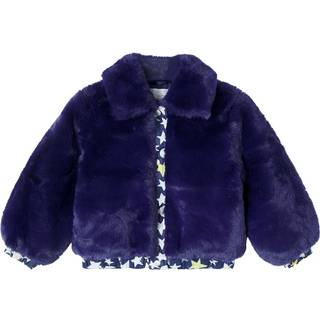 Stella McCartney Kids Denim-trimmed bomber jacket - blue - Y 10