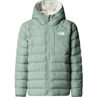 The North Face Girl's Reversible Perrito Hooded Jacket Syntetisk jakke Børn størrelse M farve turkis