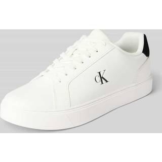 Smooth Leather Flexible Sole Trainers - White - EU 41