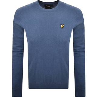 Lyle And Scott Cotton Merino Jumper Blue