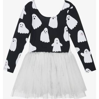 Stella McCartney Kids Ghosts printed dress - black - Y 4