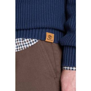 Timberland Williams River Textured 1/4 Zip Sweater Sweatere Herrer størrelse L farve blå