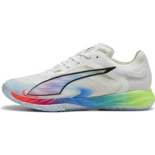 PUMA Accelerate NITROâ¢ SQD 4 ENERGY Handball Shoes Unisex, Shoes, White/Black/Speed Green, 44.5
