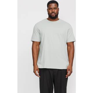 Plus Size Ensfarvet T-shirt