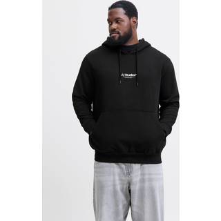 Plus Size Printet Hættetrøje