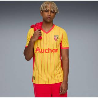 PUMA RC Lens 25/26 Home Jersey Men, Sport, PelÃ© Yellow/Red, 3XL