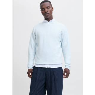 Ensfarvet Striktrøje