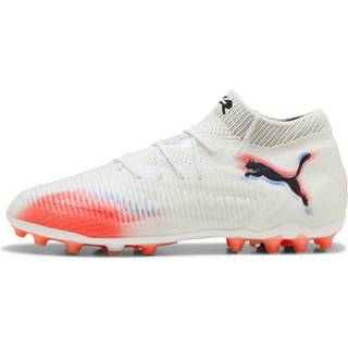 PUMA FUTURE 8 ULTIMATE MG Football Boots Unisex, Shoes, White/Black/Glowing Red, 47