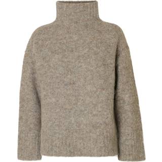 Gabriella High Neck Striktrøje, Steel Gray, S