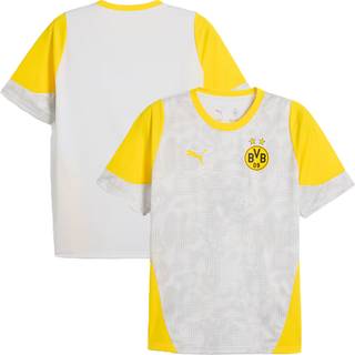 PUMA Borussia Dortmund Training Jersey Men, Sport, Silver Mist/Faster Yellow, M