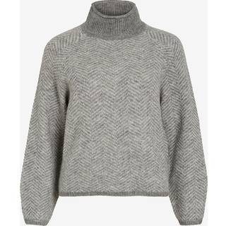 Vila dame strik VILORY - Medium grey melange - S