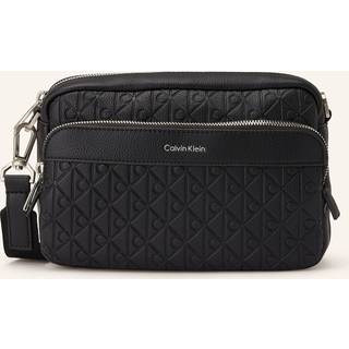 Embossed Allover Monogram Camera Bag - Black - One Size