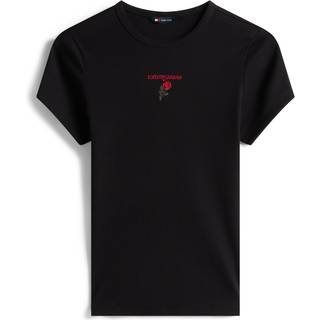 Logo Embroidery Slim T-Shirt