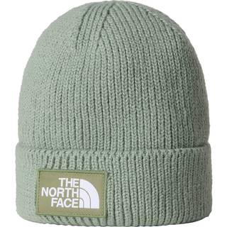 The North Face Logo Box Cuffed Beanie, Grøn - One Size