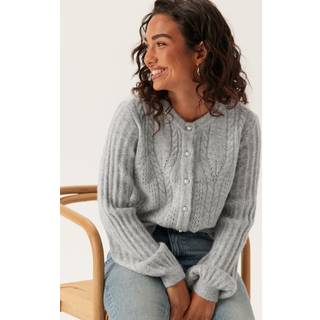 Objflora Re Ls Knit Button Car