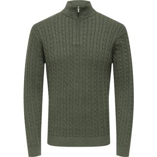 Onsloui Reg 12 Cabel Half Zip Knit Noos